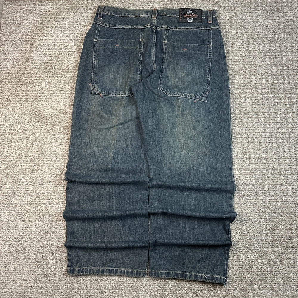 Southpole Signature Series Baggy Jeans Mens 38 Medium Wash Y2K Loose Fit Denim - Picture 2 of 9